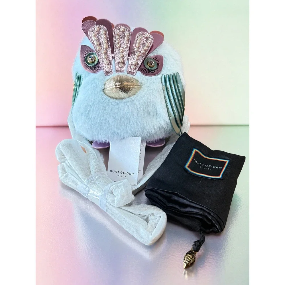 Kurt Geiger Faux Fur Soft Eagle Bag 6